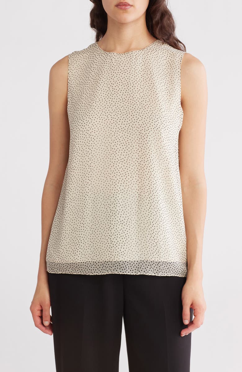 Theory Sleeveless Silk Shell Tank Top, Main, color,