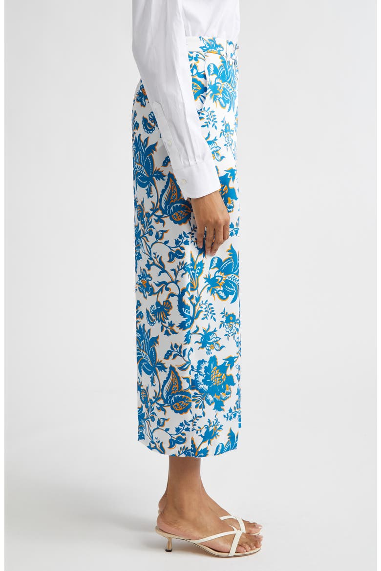 Floral Print Crop Wide Leg Pants, Alternate, color, PRINT ON WHITE BASE