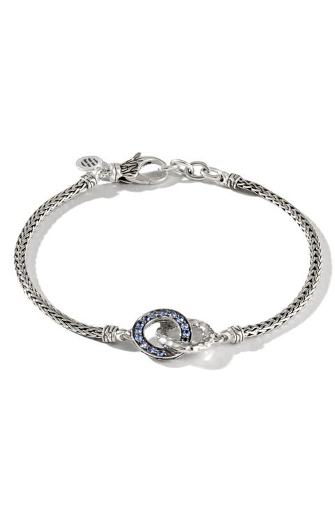 Classic Chain Hammered Loop Bracelet