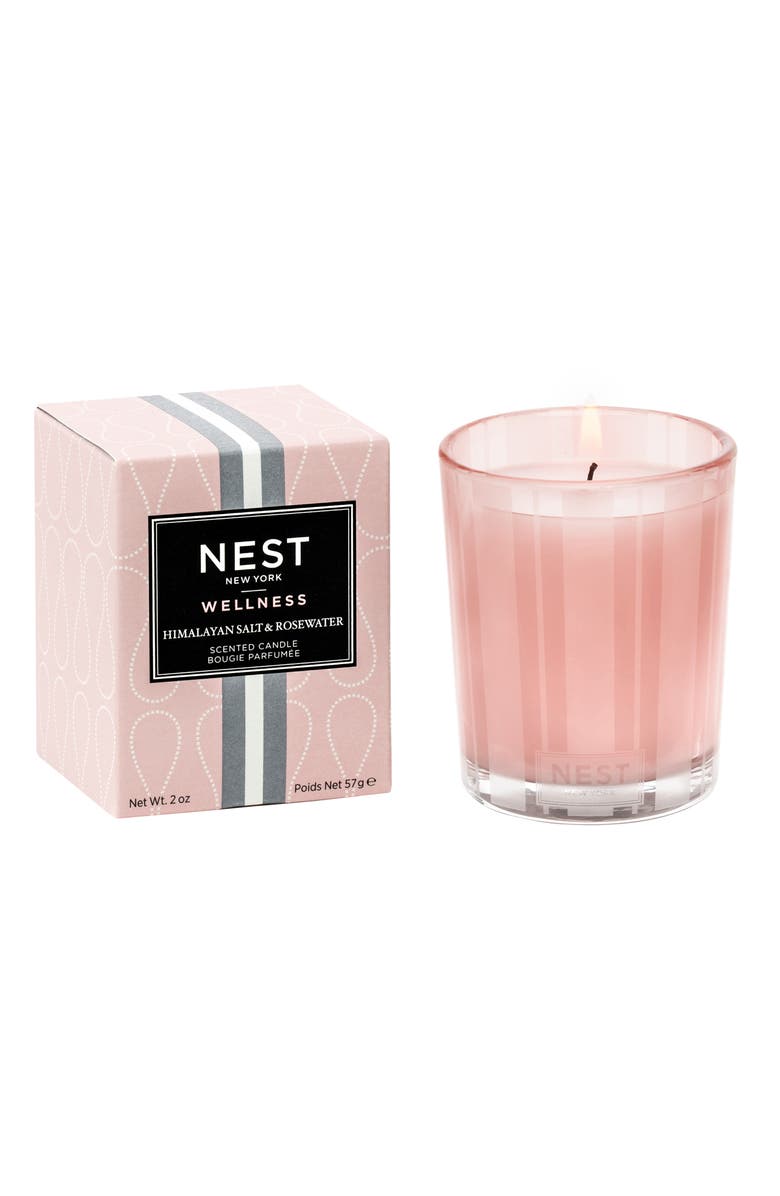NEST New York Himalayan Salt & Rosewater Scented Candle, Alternate, color,