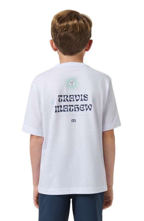 Travismathew Kids' Y Street Festival Cotton Graphic T-shirt In White