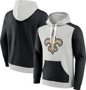 FANATICS Men's Fanatics Branded Silver/Black New Orleans Saints Big & Tall Team Fleece Pullover Hoodie
