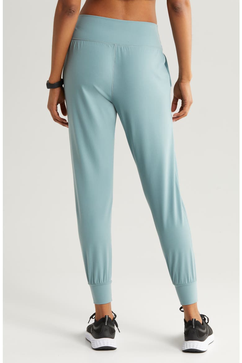 Studio Luxe High Waist Slim Joggers, Alternate, color, GREY THUNDER