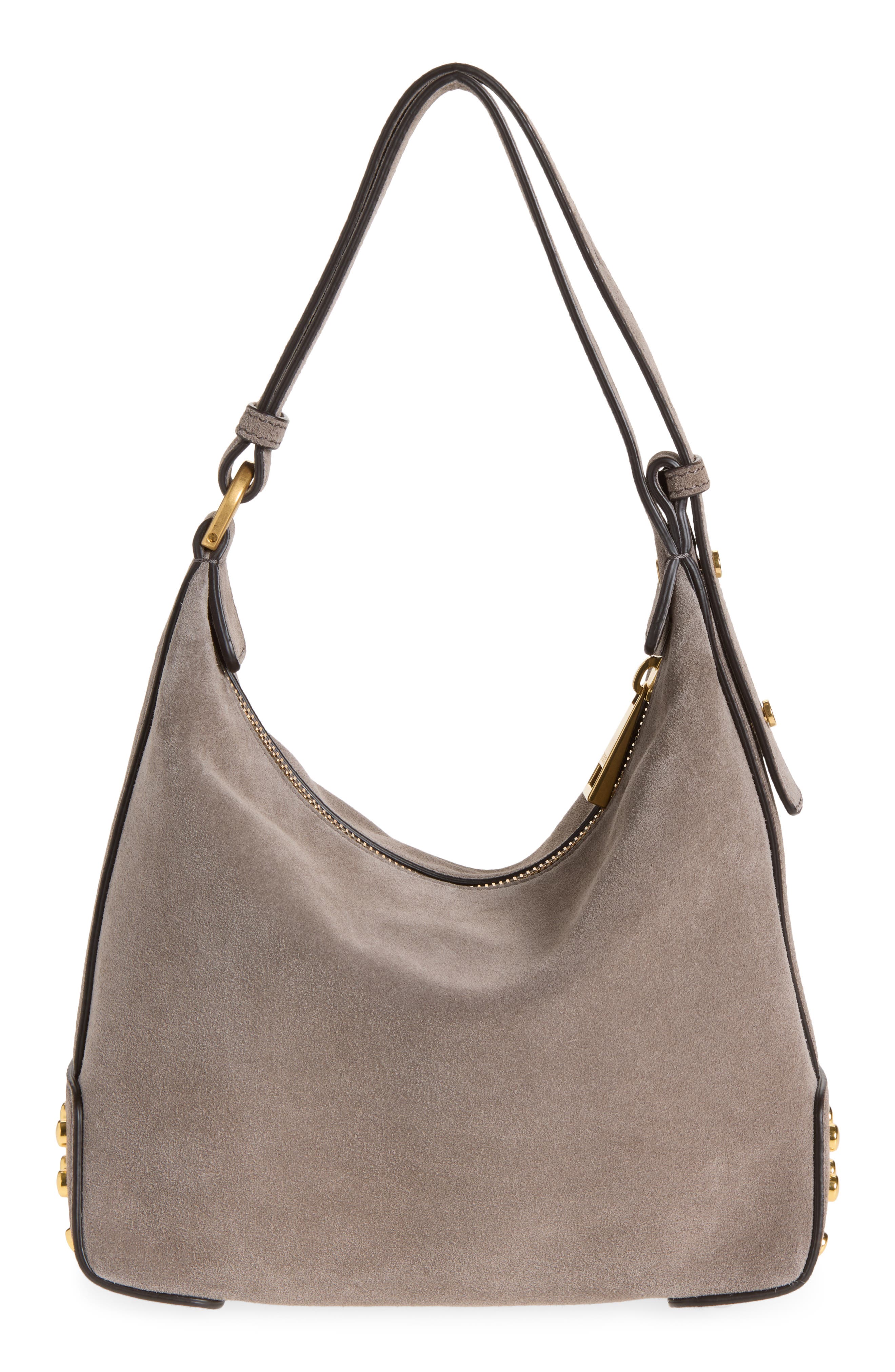 Gmt Sacca Mini Leather Hobo Bag, Alternate, color, ARGILLA SCURO