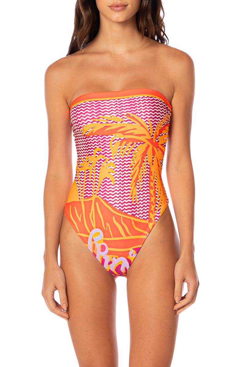 Maaji Dream Ohana Reversible One-Piece Swimsuit, Main, color, Purple