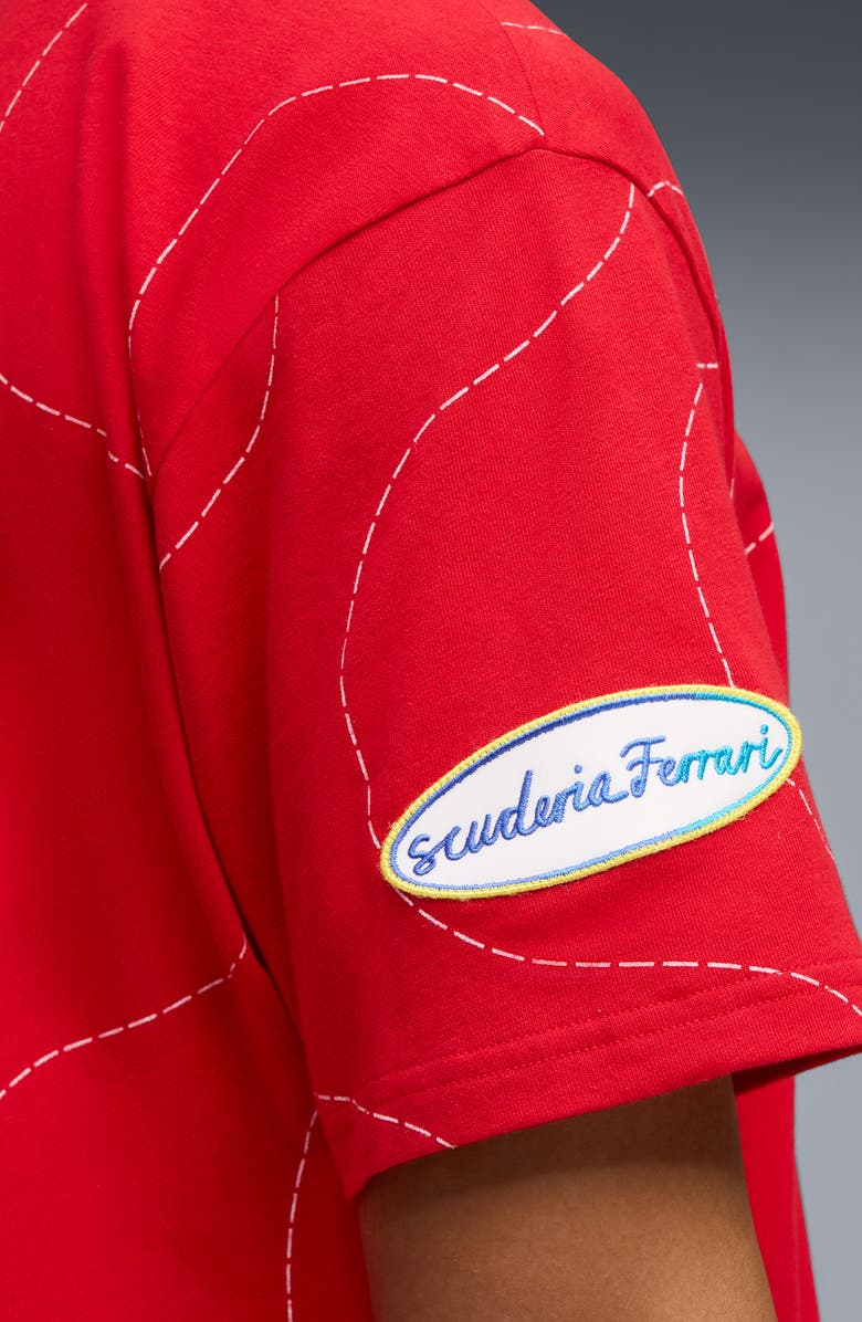 PUMA x Scuderia Ferrari Monza Cotton Graphic T-Shirt, Alternate, color, Rosso Corsa