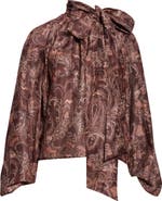 L'AGENCE Rhett Oversize Linen & Silk Top