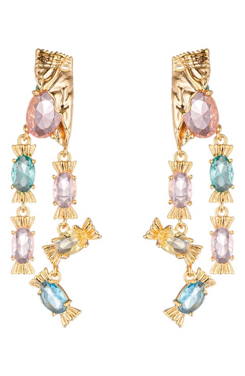 Bahar Cubic Zirconia Candy Drop Earrings