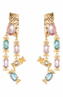 EYE CANDY LOS ANGELES Bahar Cubic Zirconia Candy Drop Earrings