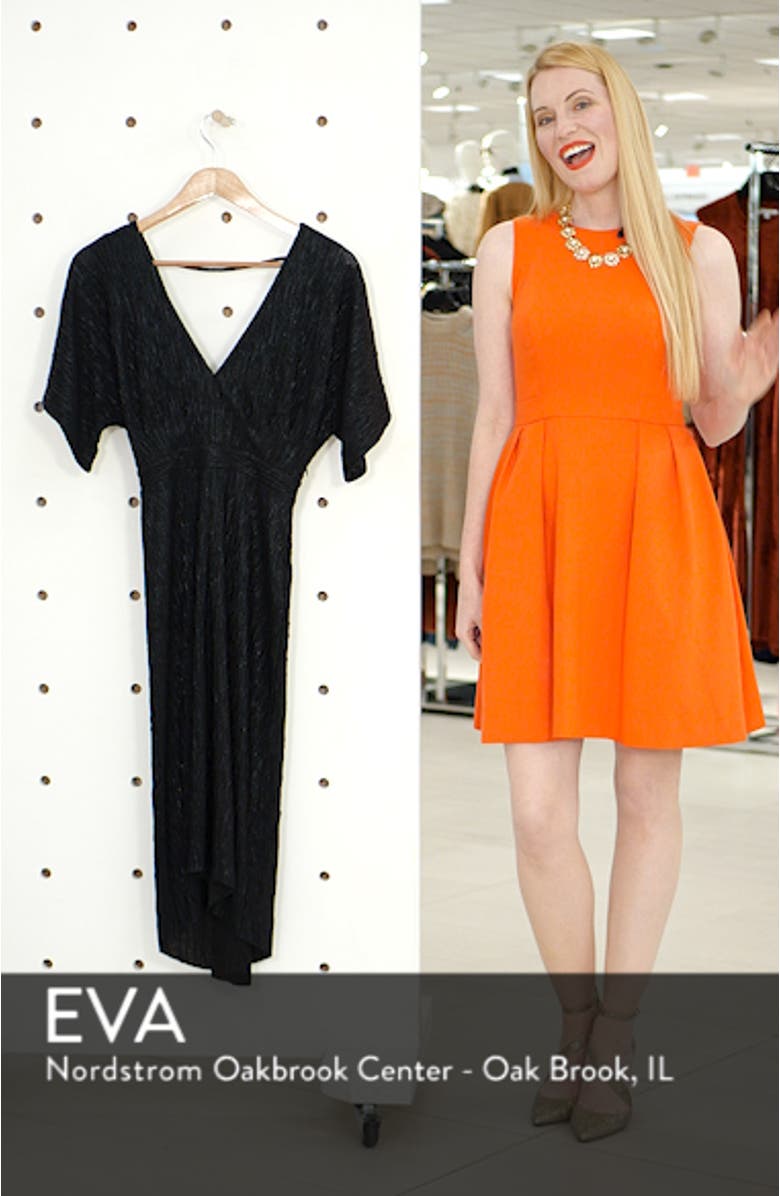 V-Neck High/Low Hem Midi Dress, sales video thumbnail