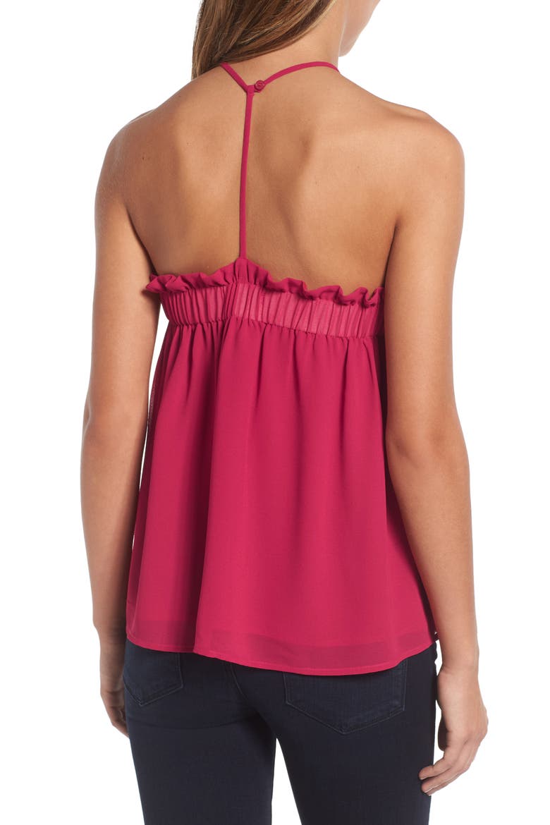 Y-Back Halter Tank, Alternate, color, RED CERISE