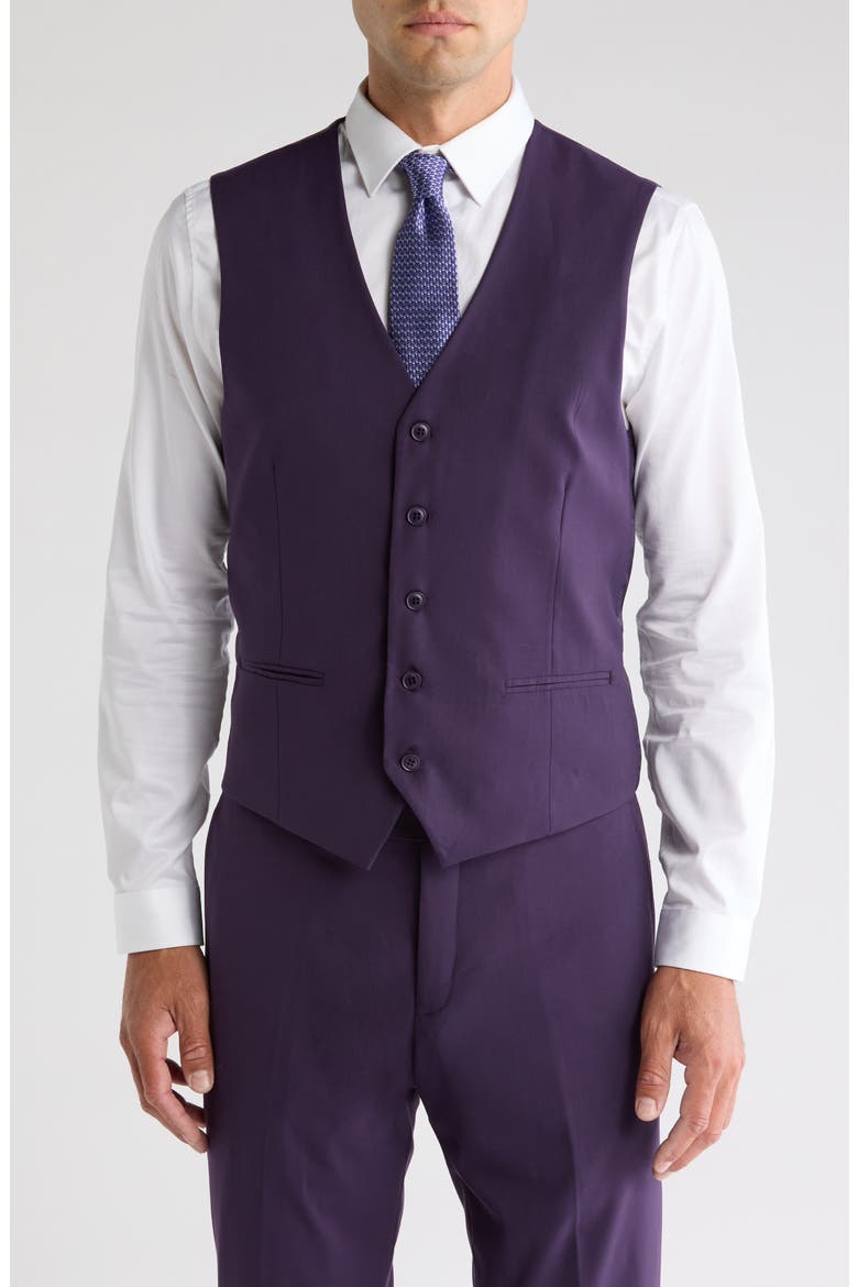 Classic Fit 3-Piece Suit, Alternate, color, PLUM