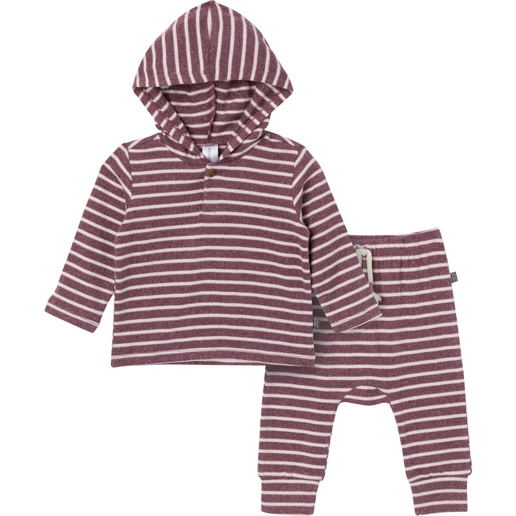 Modern Moments™ By Gerber Hooded Brushed Hacci Top & Jogger Set In Rose