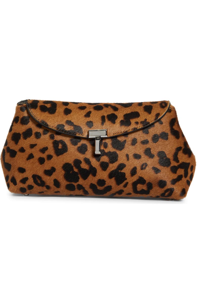 TOTEME Belted Genuine Calf Hair Bucket Bag, Main, color,