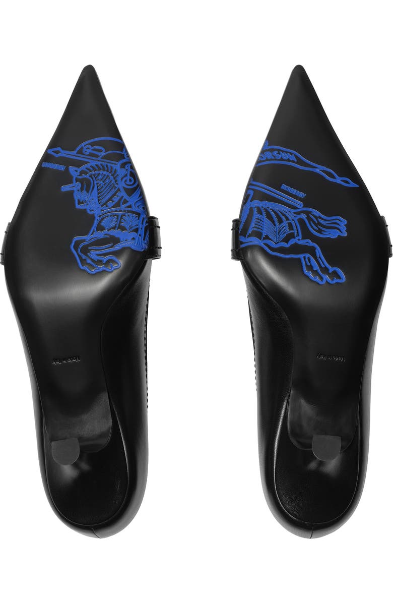 Burberry Leather Cotswolds Low Pumps, Alternate, color, Black