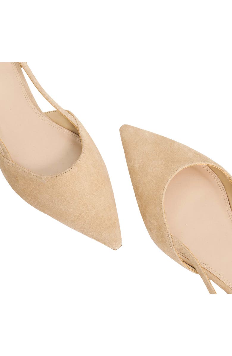 Dune London <p>Homie Leather Slingback Pump (Women)</p>, Alternate, color, Sand