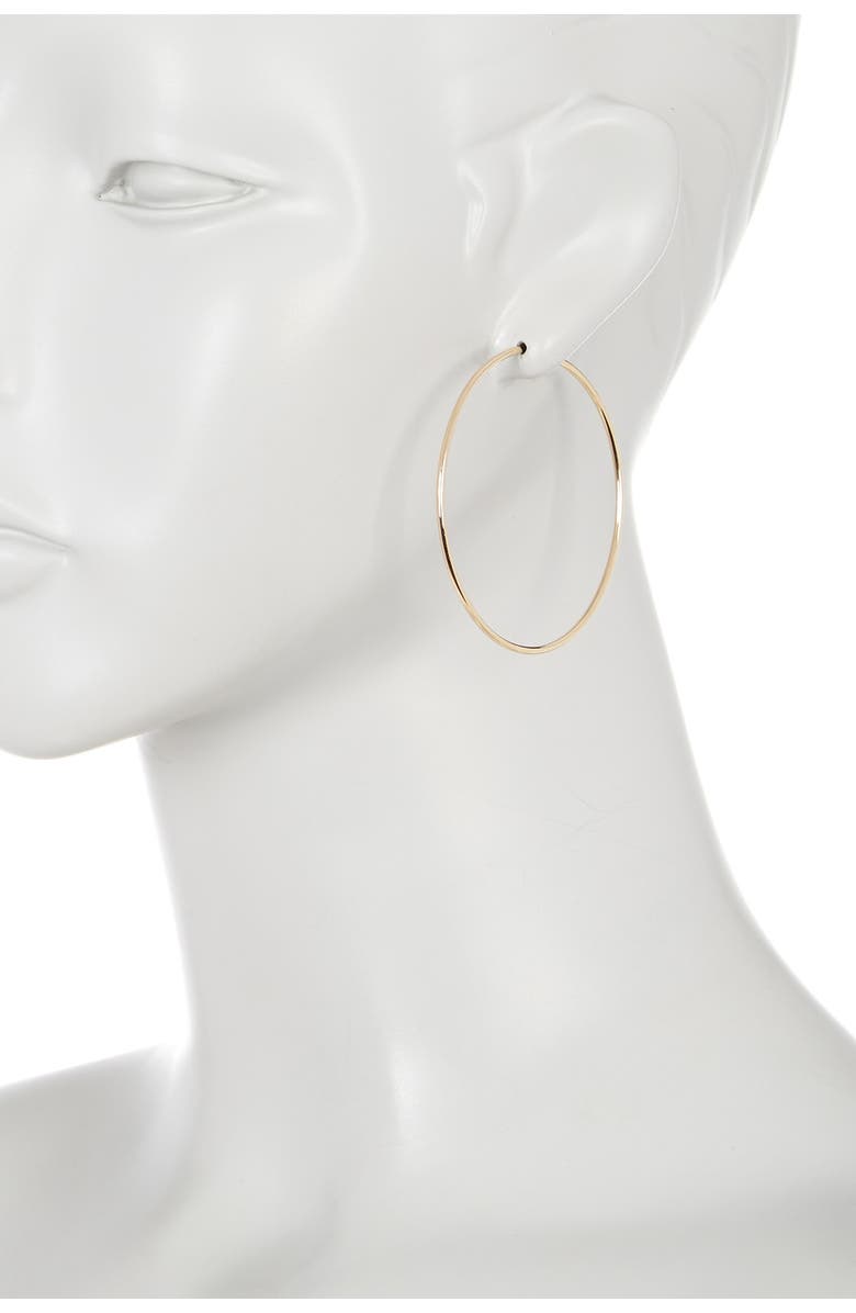 Sterling Forever 68mm Hoop Earrings, Alternate, color, 
