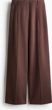 H&M Linen-blend Tailored Trousers