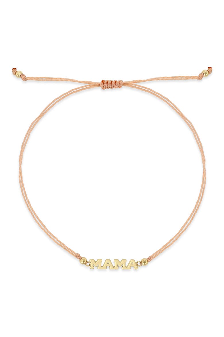 14K Gold 4-Letter Slider Bracelet, Main, color, 14K YELLOW GOLD