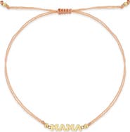Zoë Chicco 14K Gold 4-Letter Slider Bracelet