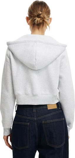 Crop Zip-Up Hoodie