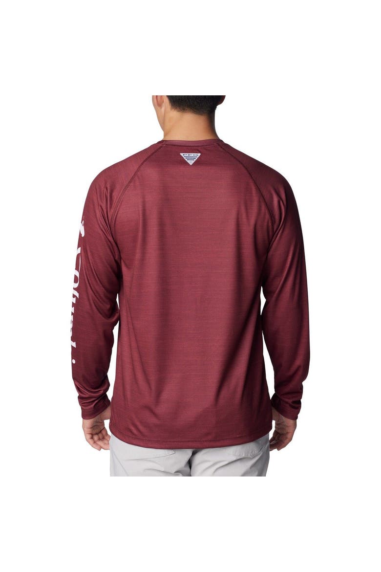 Men's Columbia  Maroon Texas A&M Aggies PFG Terminal Tackle Omni-Shade Raglan Long Sleeve T-Shirt, Alternate, color, Maroon
