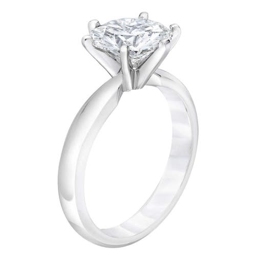 Bliss Diamond 4ct Round Diamond Solitaire Engagement Ring 14k Or Gold Lab Grown In 14k White Gold