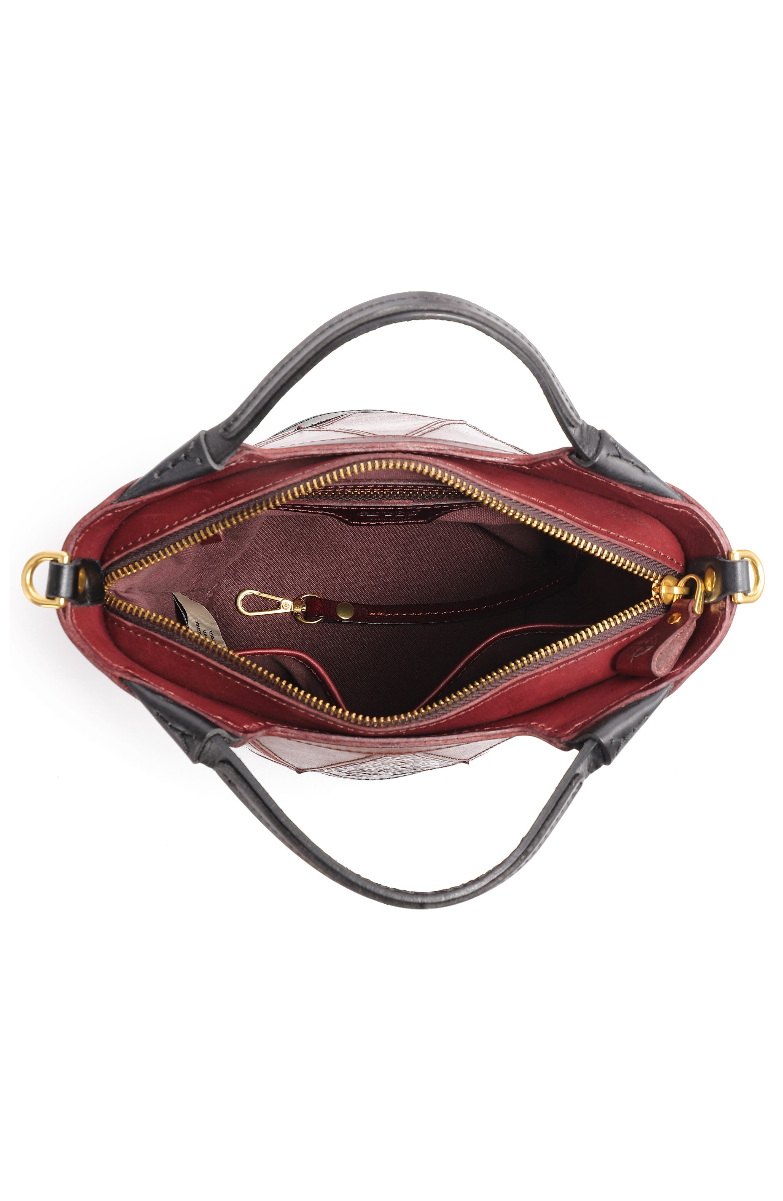 Primrose Leather Mini Tote, Alternate, color, BROWN