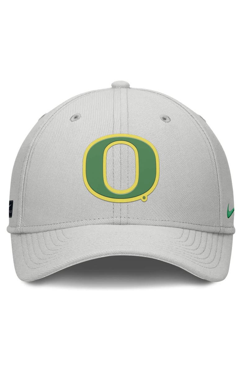 Nike Men's Nike  Gray Oregon Ducks Rise Practice Performance Adjustable Hat, Alternate, color, 