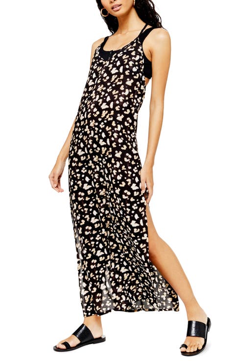 Printed Maxi Cover-Up Dress