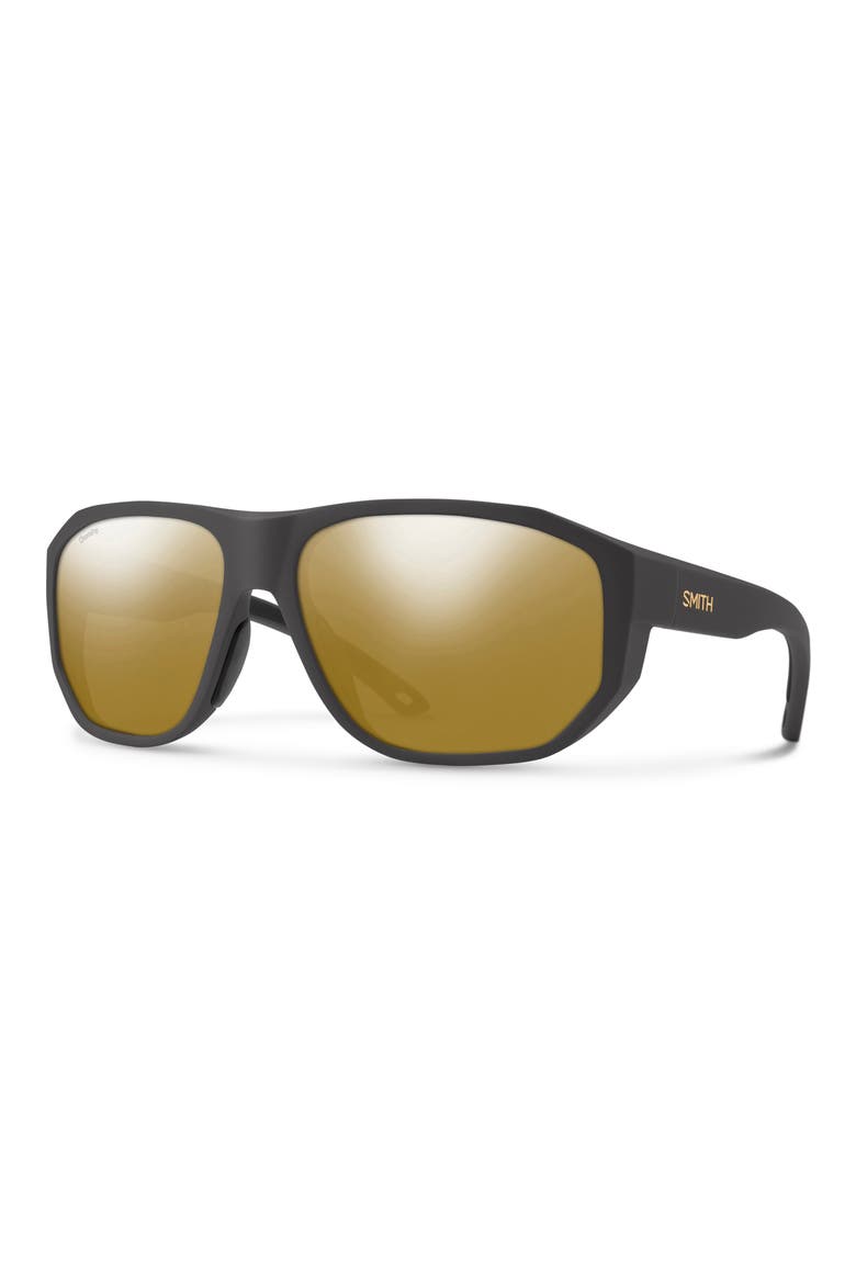 Outrigger 61mm ChromaPop™ Polarized Sunglasses, Alternate, color, MATTE GRAVY / CHROMAPOP GLASS POLARIZED BRONZE MIRROR