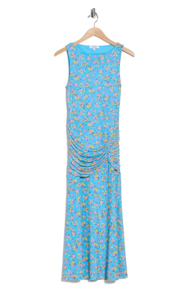 Loren Floral Print Sleeveless Dress, Alternate, color, SUMMER SPRAY ROSES