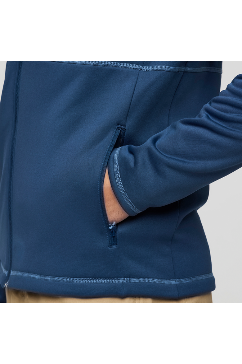 Tempa Fleece Hooded Jacket - Men's, Alternate, color, Deep Sea