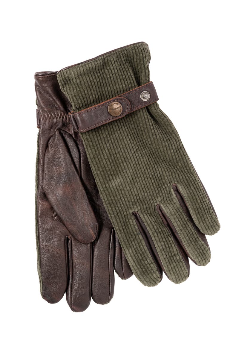 Polo Ralph Lauren Corduroy Hybrid Glove, Main, color, Estate Olive
