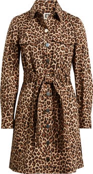 Anne Klein Long Sleeve Shirtdress