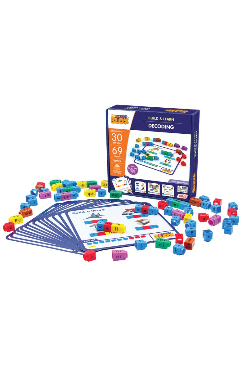 Junior Learning Rainbow Phonics Blox, Alternate, color, Multicolored
