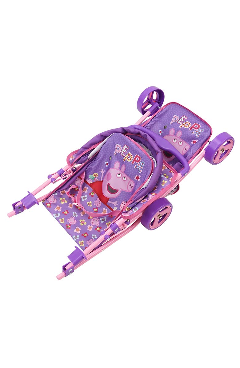 Peppa Pig Doll Twin Stroller, Alternate, color, Multicolored