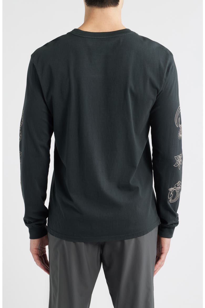 Gaucho Icons Long Sleeve Graphic T-Shirt, Alternate, color, BLACK