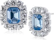 JARDIN Crystal Halo Stud Earrings