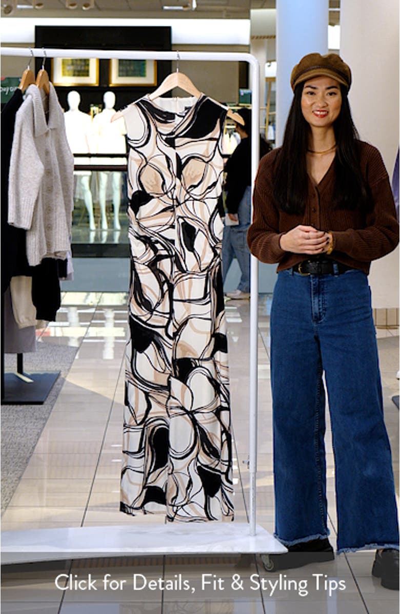 Funnel Neck Sleeveless Maxi Dress, sales video thumbnail