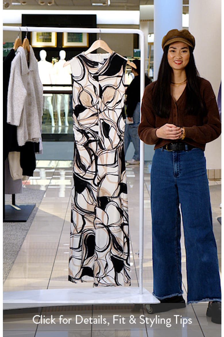 Funnel Neck Sleeveless Maxi Dress video