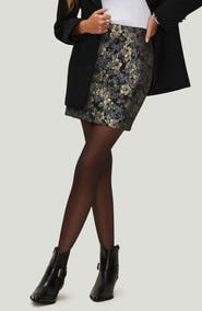 NEXT Metallic Floral Jacquard Miniskirt