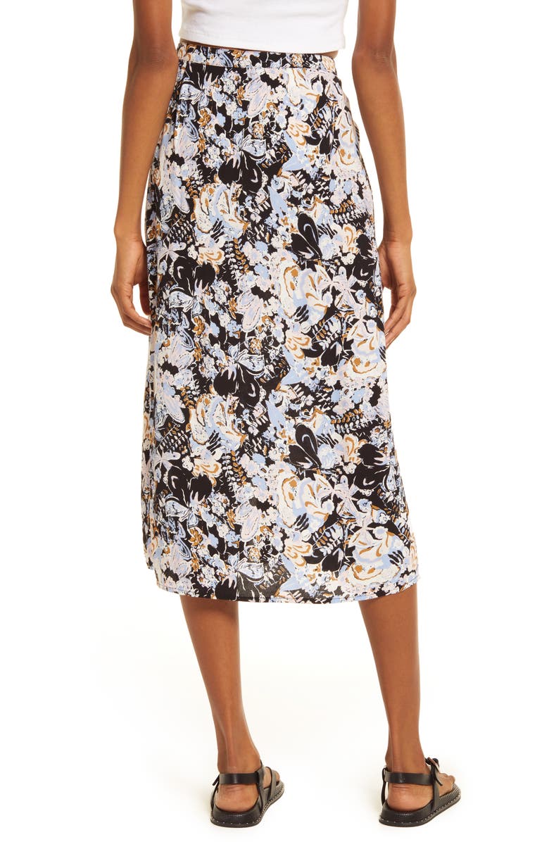 Treasure & Bond Print Button Front Skirt, Alternate, color,