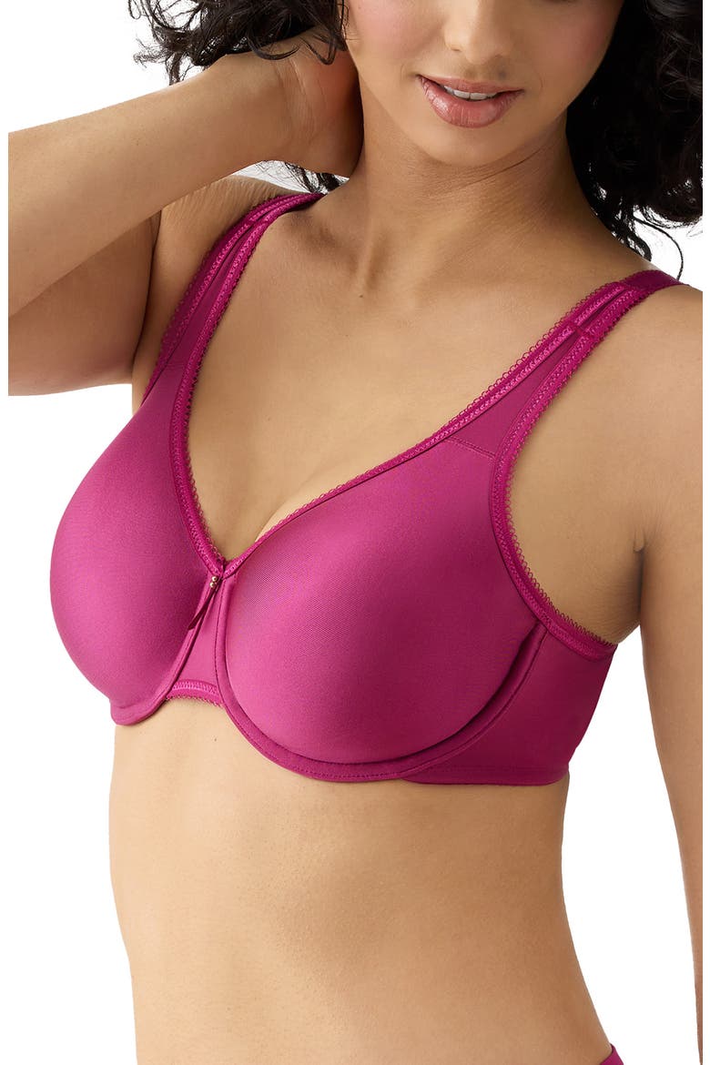 Basic Beauty Seamless Underwire Bra, Alternate, color, BERRY FIZZ