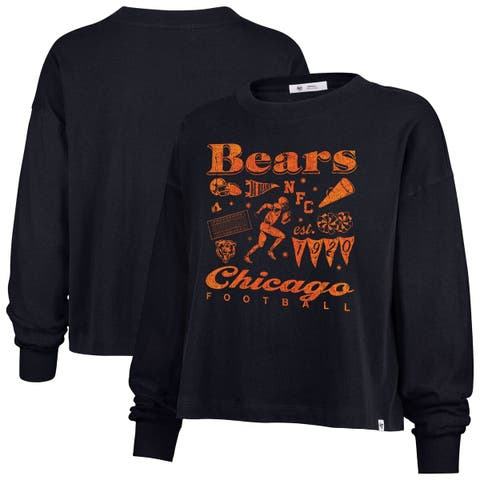 Women's '47 Navy Chicago Bears Team Collage Sydney Long Sleeve T-Shirt