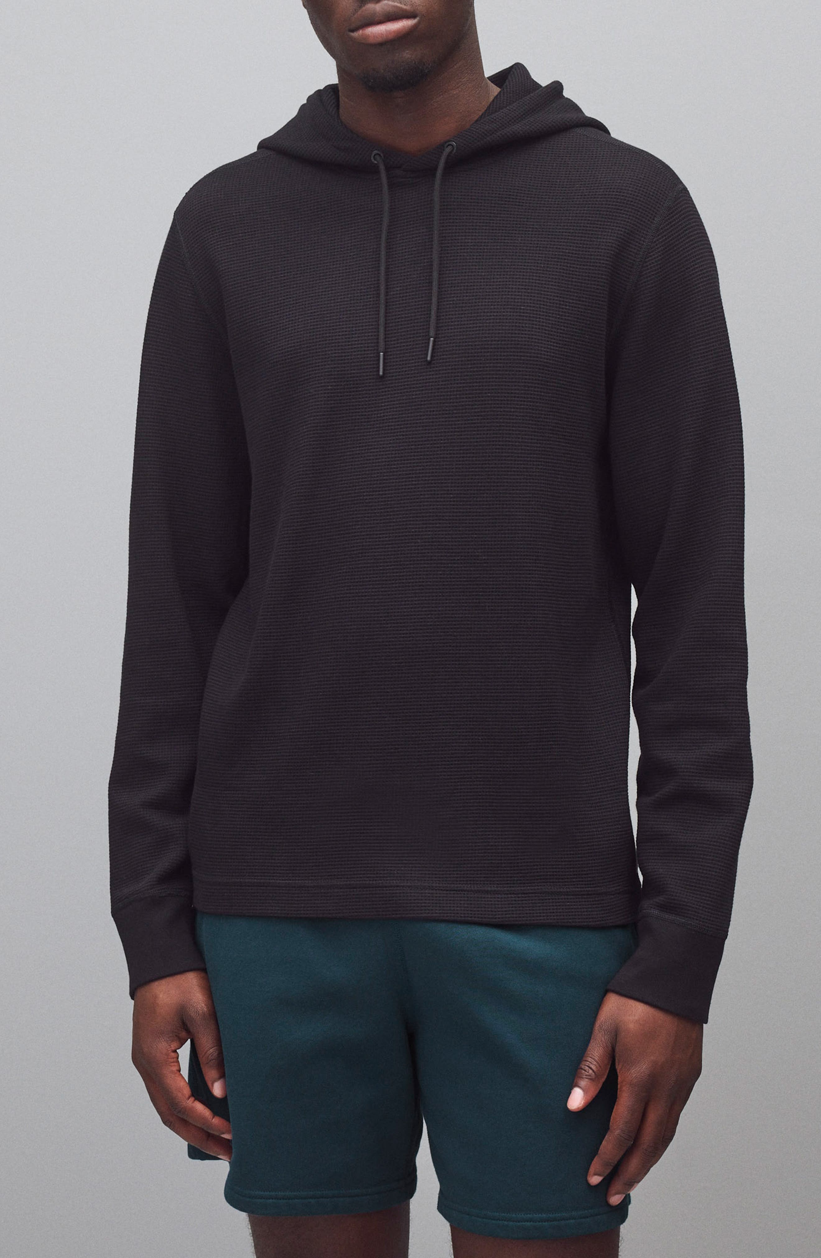Lightweight Waffle Stitch Hoodie