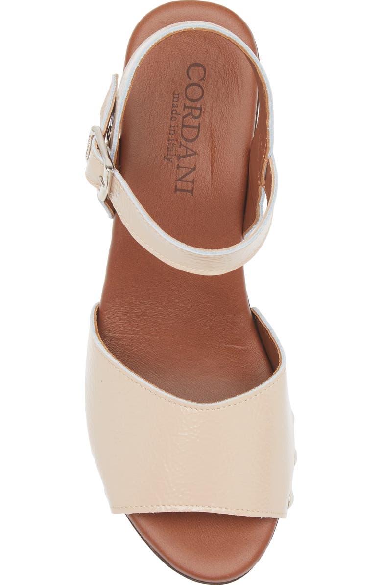Cordani Willa Platform Sandal, Alternate, color, Beige Patent