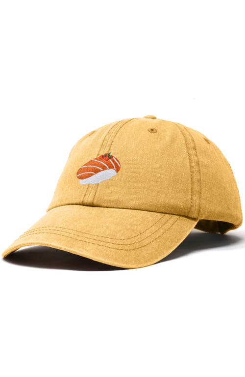DALIX DALIX SALMON SUSHI EMBROIDERED DAD CAP 