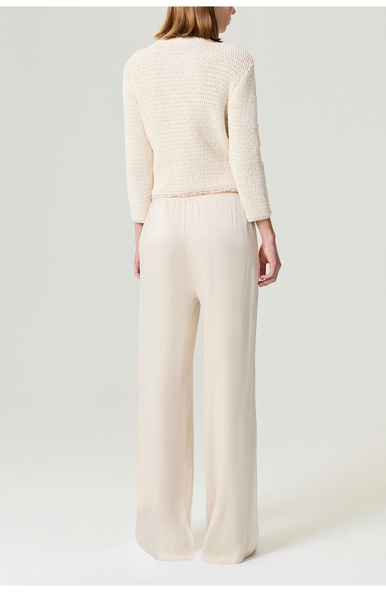 Nocturne Textured Bouclé Button Cardigan, Alternate, color, Ivory