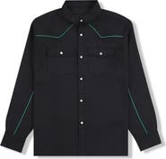 PLEASURES Nylon Wester Snap-Up Shirt